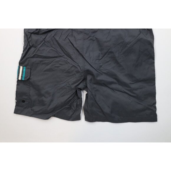 Vintage 90s Adidas Mens 2XL XXL Spell Out Lined Above Knee Shorts Swim Trunks - Picture 12 of 12